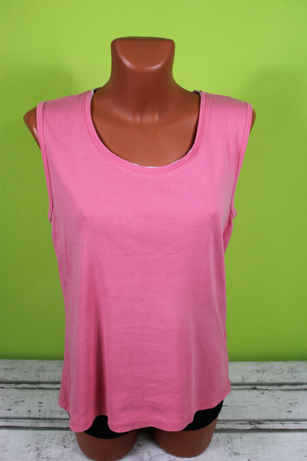 Box#46 Cassani Tanktop rosa L 42 ärmellos Tank Top Shirt Sommer Damentop
