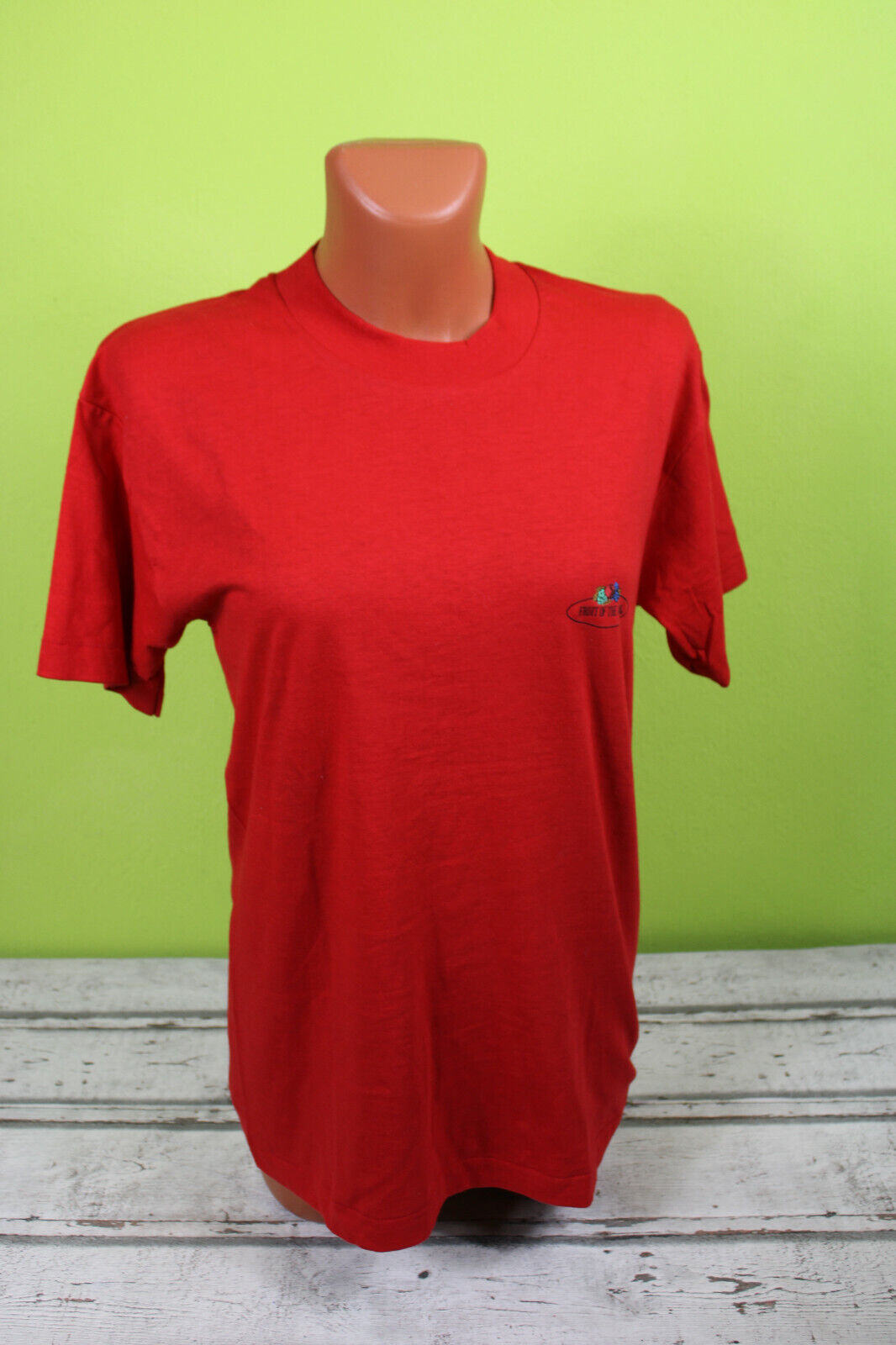 -Box#2 Fruit of the Loom T-Shirt L 42/44 rot Shirt Basic Damenshirt kurzarm