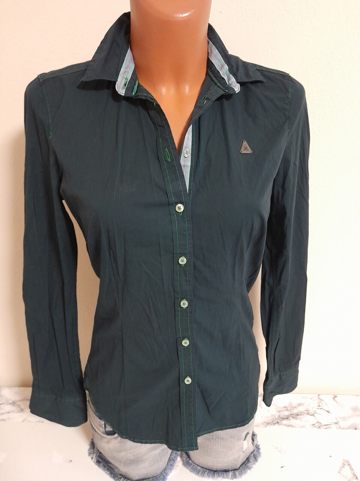 Box#82 Gaastra Bluse S 36 Hemdbluse Damenhemd langarm Damenbluse Stretchbluse