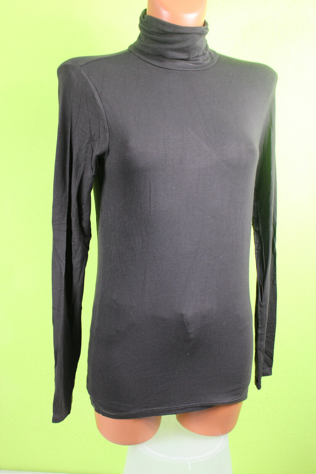 Box#90 TCM Longshirt S 36/38 langarm Shirt T-Shirt braun Rollkragenshirt