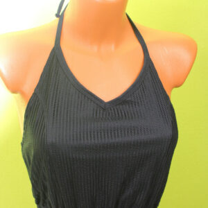 Pro Fitness USA Sporttop L 40/42 Top Bustier Sport blau Neckholder bauchfrei