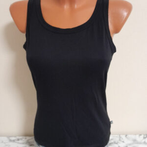 QS Tank Top M 38 Trägertop Trägershirt Shirt schwarz Damen Sommer Sport