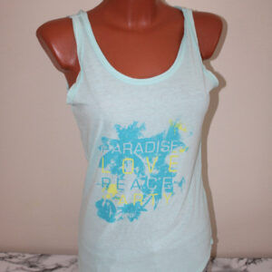Shirt S 36/38 ärmellos grün türkis Trägershirt Tanktop Sommershirt Damen