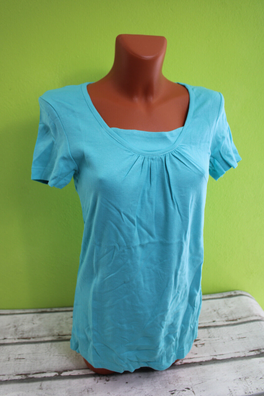 -Box#2 Mia Linea Shirt Kurzarmshirt Longshirt Tunika Damen blau kurzarm S 36/38