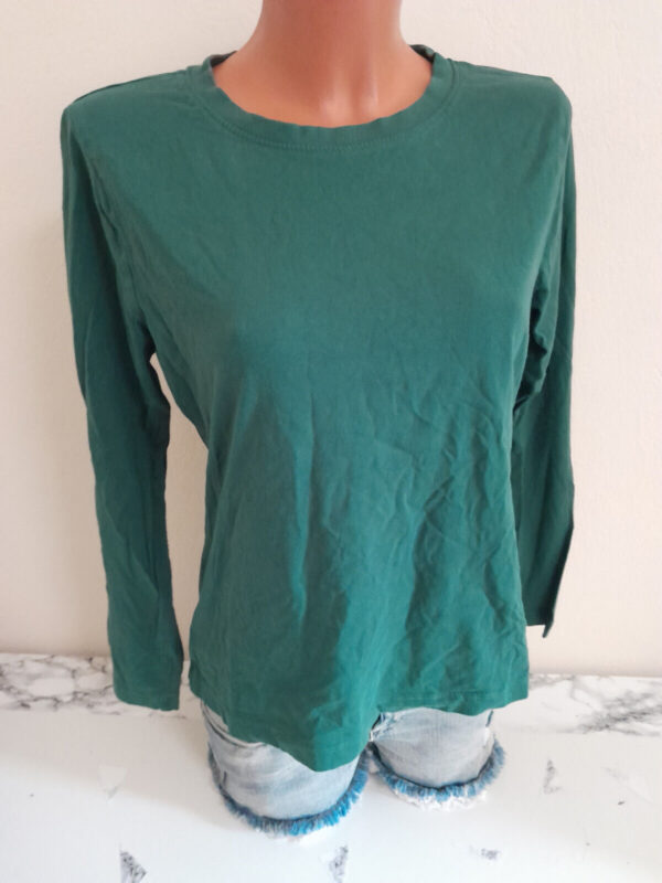 -Box#1 Primark Shirt M 40 grün langarm Basic Damen Langarmshirt