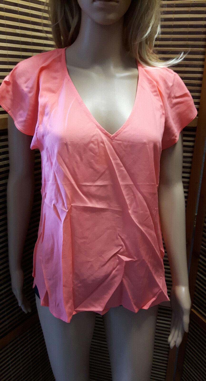 -Box#24 s.Oliver QS Damen T-Shirt 100% Viskose orange/lachs passt Größe XS/S/34