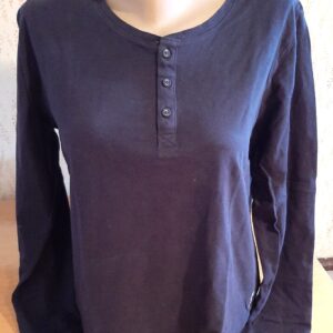 -Box#1 Esprit Damen Schlafshirt M 38/40 Pyjama Shirt Nachtwäsche blau langarm