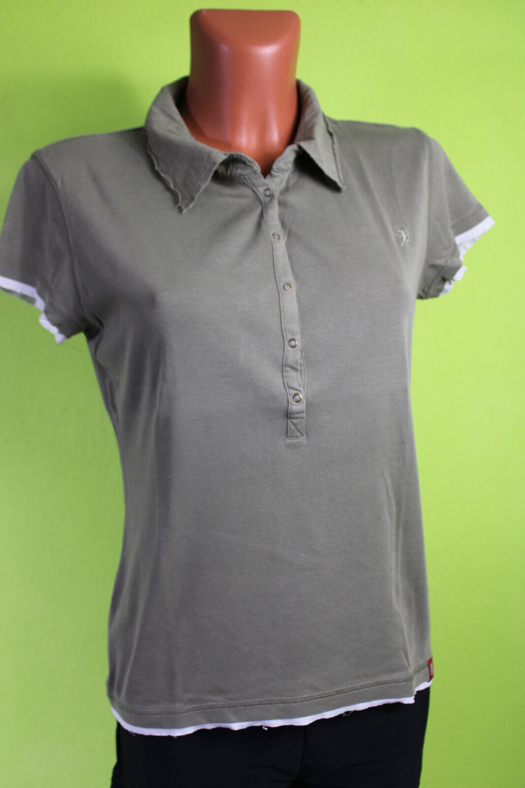 Box#1 edc by esprit Shirt XL passt S 36/38 T-Shirt Kurzarmshirt grün Damen