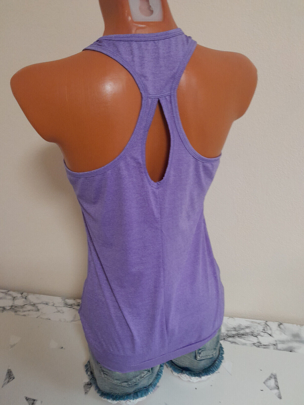 Box#100 H&M Sport Tank Top XS 34 Shirt Achselshirt lila Ringer Sportshirt Damen