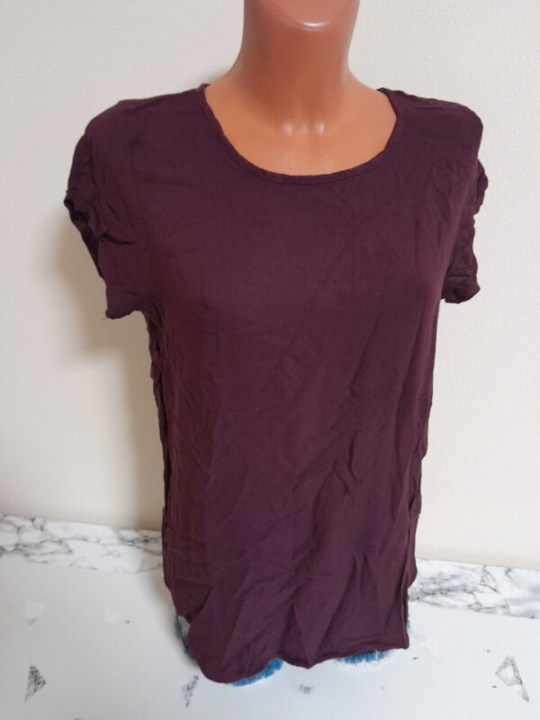 Box#111 Vero Moda L passt M 40 Shirt Longshirt lila Longbluse kurzarm Damen