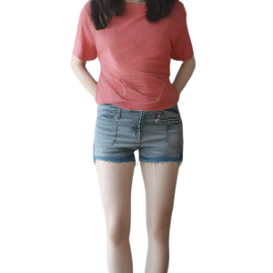 Stretchshirt M 38 Shirt kurzarm stretchig rosa Shirt T-Shirt Kurzarmshirt Damen