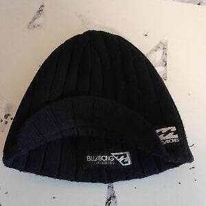 Box#41 Billabong Mütze Strickmütze Wintermütze Schiebermütze Dachmütze Schwarz