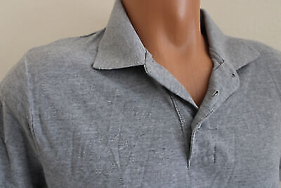 Box#63 Poloshirt Shirt Polo T-Shirt grau Herren M Kurzarmshirt – Bild 2