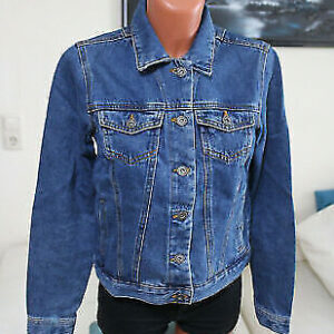 Reserved Übergangsjacke Jeansjacke S 36 Jacke blau Übergang Jeans Damen