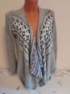 Box#100 abercrombie kids Strickjacke XL 154 Cardigan oversized grau Mädchen