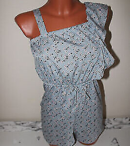 Primark Playsuit Jumpsuit 152 11/12 YRS Overall Einteiler ärmellos Catsuit blau