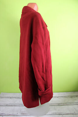 C&A Wollmantel rot lange Jacke Mantel L 44 Kaschmir & Wolle Damen Kurzmantel – Bild 6