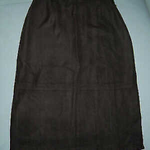 Vintage Samtrock Rock Damenrock wadenlang braun samtig gefüttert M 40