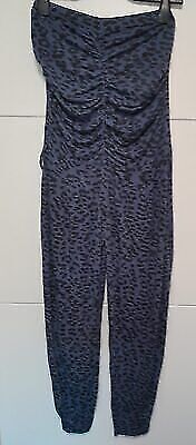 Box#43Playsuit Jumpsuit XS 34/36 Overall Einteiler ärmellos Catsuit Bandeau blau