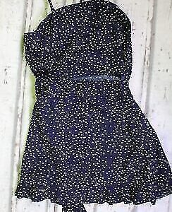 Trägerkleid XS 34 Kleid Shirtkleid Strandkleid Sommerkleid Minikleid Wickelkleid
