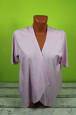 Box#75 Rabe Cardigan dünne Jacke rosa Damen kurzarm L 42 Sommerjacke offen