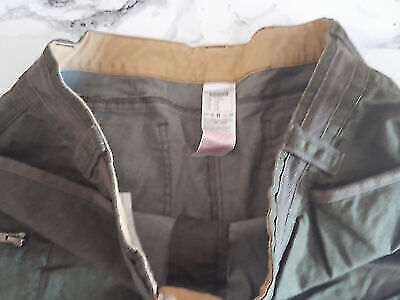 Box#100 Decathlon Hot Pants M 40 Jeans Shorts kurze Hose Damen oliv grün Cargo – Bild 3