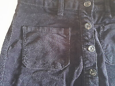 Box#61 Cordrock 134/140 Midirock Midi Rock Mädchen knielang schwarz Kord kurz – Bild 2