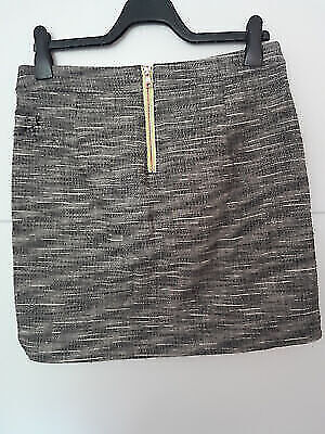 Box#100 Esprit Minirock S 36/38 Tweed kurzer Rock Damen grau meliert – Bild 3