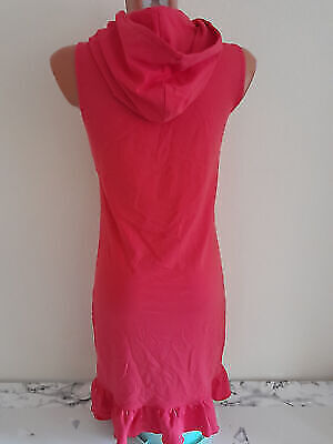 Box#51 Jerseykleid 176 Looxs Shirtkleid Hoodie Longshirt ärmellos rosa rot – Bild 4