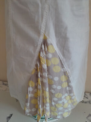 Lola Espeleta Trägerkleid S 36 Kleid weiß gelb Jerseykleid Shirtkleid ärmellos – Bild 2