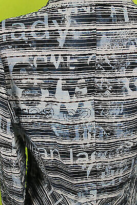 Box#120 Jacke M 38 dünne Sommerjacke langarm Blusenjacke blau weiß Damen – Bild 5