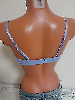 Bügel BH 80D 80 D blau Unterwäsche dünn gepolstert – Bild 4