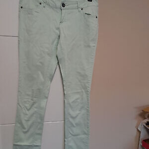 Timeout Stretchhose M 40 lange Stretchjeans Hose Jeans grün stretchig Skinny