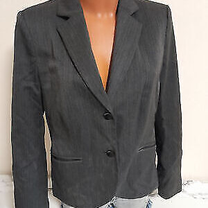 s.Oliver Blazer M 38 Übergangsjacke Business Jacke Übergang grau Taschen