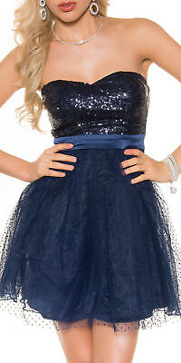 -Box#16 Koucla Ball-Party-Cocktail-Kleid Pailletten schwarz passt Größe XS/S/M – Bild 14