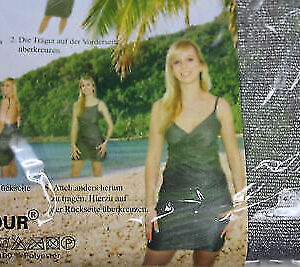 Wickelkleid Trägerkleid S/M 36/38/40 Parero Kleid Shirtkleid Strandkleid Glitzer