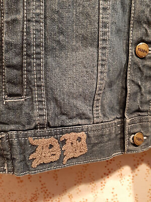 -Box#1 Jeansjacke Kinder Jungen 140 Jacke Denim blau Jeans langarm – Bild 3