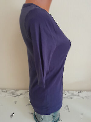 Box#46 blue motion Strickjacke S 36 Sweatjacke kurzarm Strick blau/lila Jacke – Bild 2