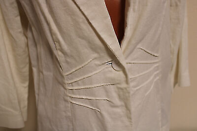 Box#71 Adler Bexleys Blazer Jacke M 38 Leinenblazer Übergang Damen Business weiß – Bild 2