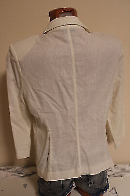 Box#71 Adler Bexleys Blazer Jacke M 38 Leinenblazer Übergang Damen Business weiß – Bild 4