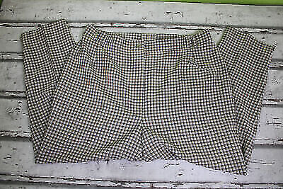 Freizeithose Kurzgröße 245 Anzughose Hose Bundfaltenhose Bundfalte kariert Damen