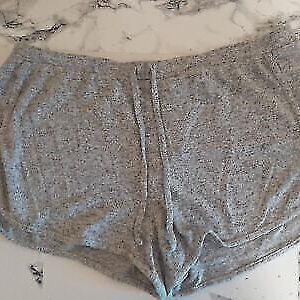 Primark Hot Pants L 42/44 Shorts kurze Hose Damen grau weich Jersey Sweatshorts