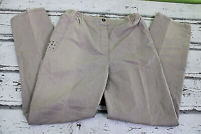 Box#61 bequeme Stretchhose Kurzgröße 20 Stretchjeans Damenjeans Bügelfalte beige