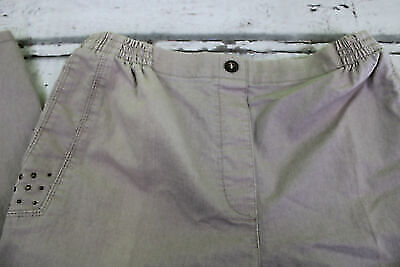 Box#61 bequeme Stretchhose Kurzgröße 20 Stretchjeans Damenjeans Bügelfalte beige – Bild 2