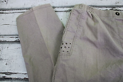 Box#61 bequeme Stretchhose Kurzgröße 20 Stretchjeans Damenjeans Bügelfalte beige – Bild 3