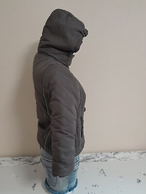 Winterjacke 128 Anorak oliv grün Jungen warme Jacke mit Kapuze – Bild 4