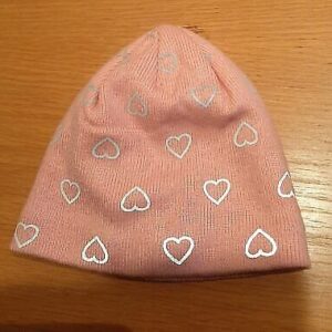Box#4 Poco Piano Mädchen Mütze Übergang Gr. 46 / 47 rosa Herz gefüttert