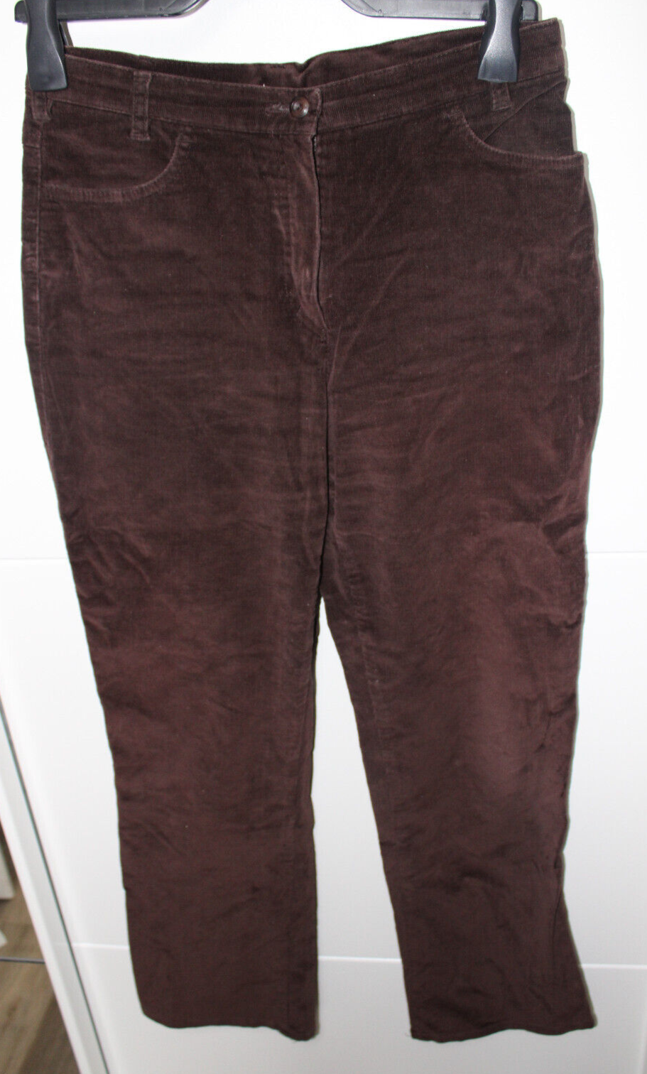 Cordjeans Jeans braun Kurzgröße 19 S 36 L28 Jeanshose Cordhose stretchig Kord