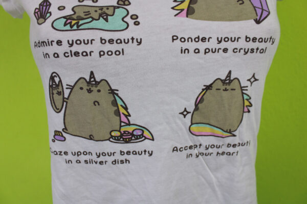 Box#76 H&M Pusheen T-Shirt 170 kurzarm Shirt weiß Mädchen Top – Bild 3