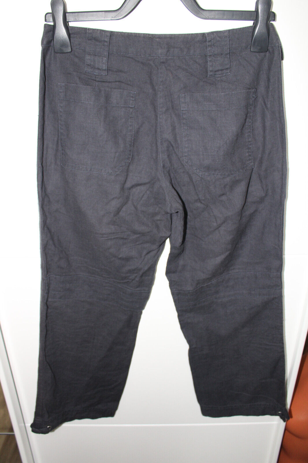 Box#66 s.Oliver 7/8 Jeans Hose XS 34 blau Hose mit Leinen Damen Leinenhose – Bild 3